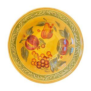 Chris Madden Marsala Handpainted Ceramic Veg Bowl 13.5" JCPenney Home Collection